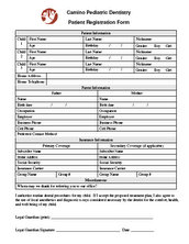 Patient Registration Form PDF